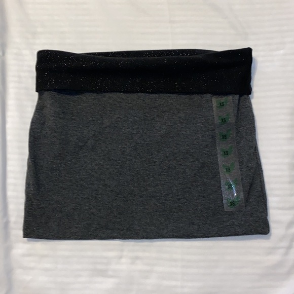 SELENA GOMEZ Grey/Black Bodycon Mini Skirt - Picture 2 of 5